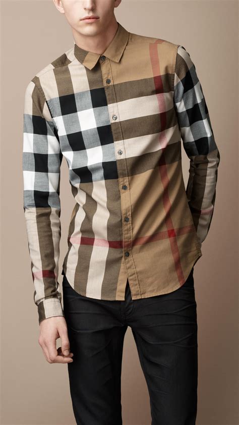 burberry style shirt|burberry men long sleeve shirt.